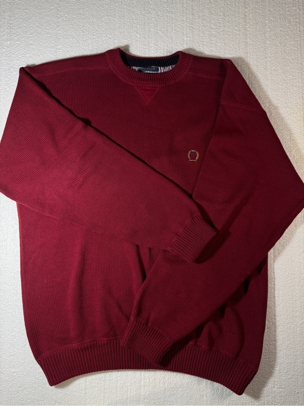 Tommy Hilfiger Burgundy Crewneck Sweater